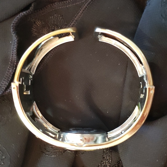 Collezio Two-tone Cuff Bracelet Watch - Picture 4 of 17